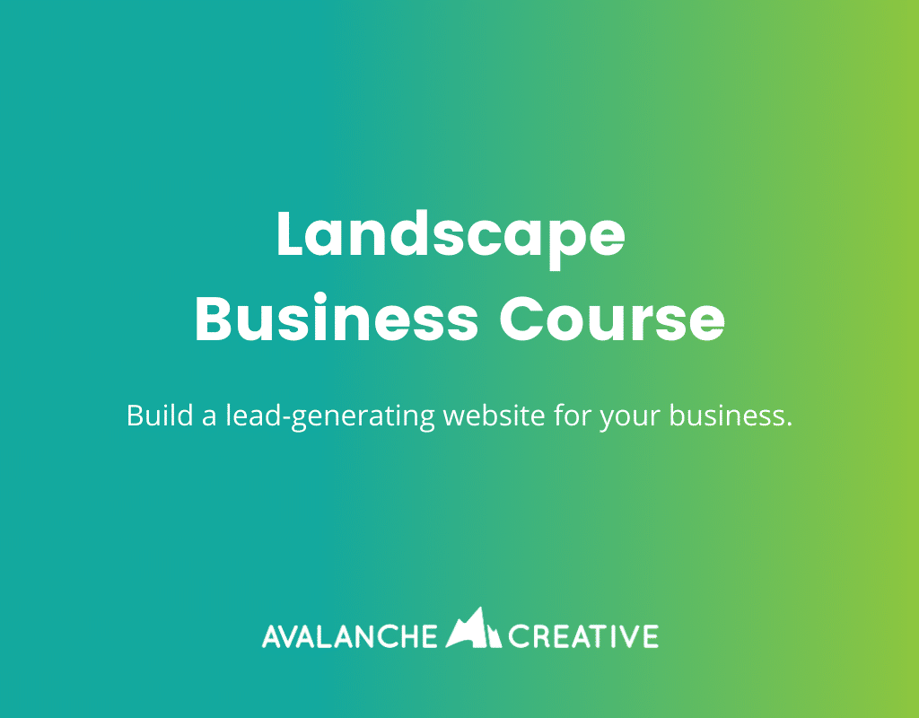 landscape business course