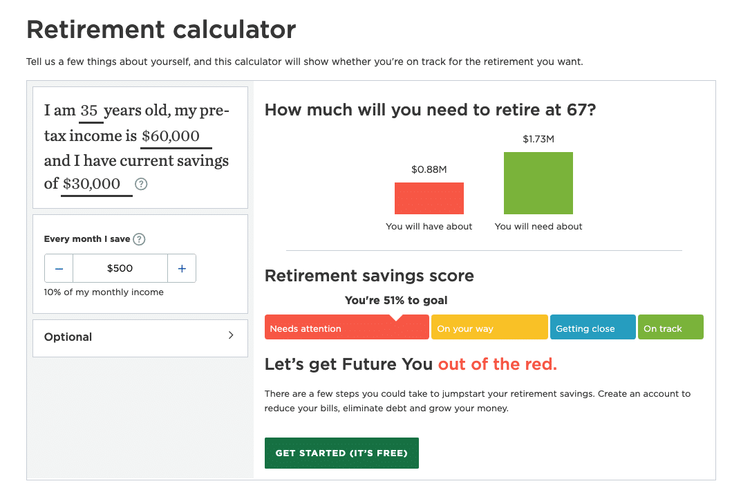 nerd wallet retirement calculator