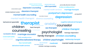 keywords for local therapists and counselors
