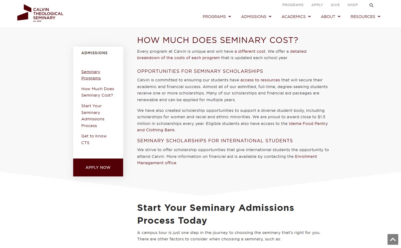 CalvinTheological_Admissions