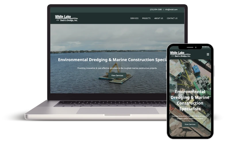 White Lake Dock & Dredge website