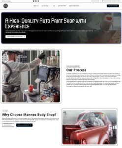 Mannes paint service page