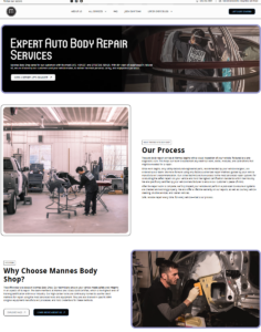 Mannes repair service page