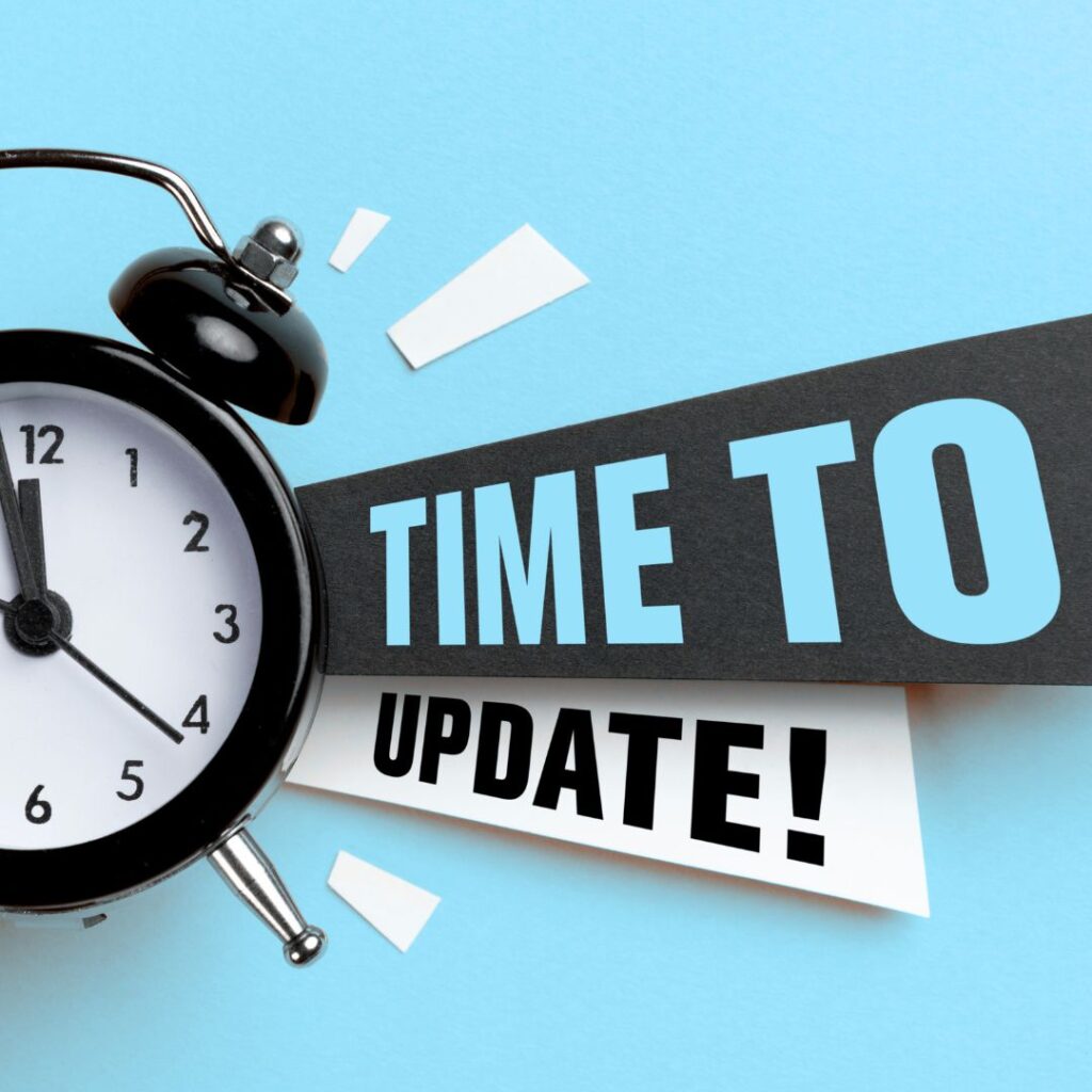 time to update