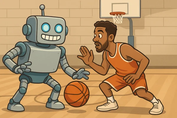AI Playing Basketball