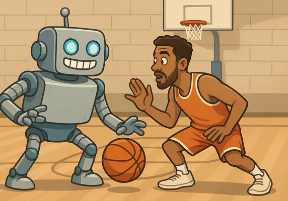 AI Playing Basketball