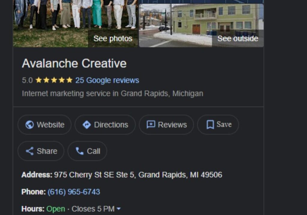 Avalanche Google Business Profile Avalanche Google Business Profile